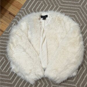 Rachel Zoe Cream Teddy Jacket